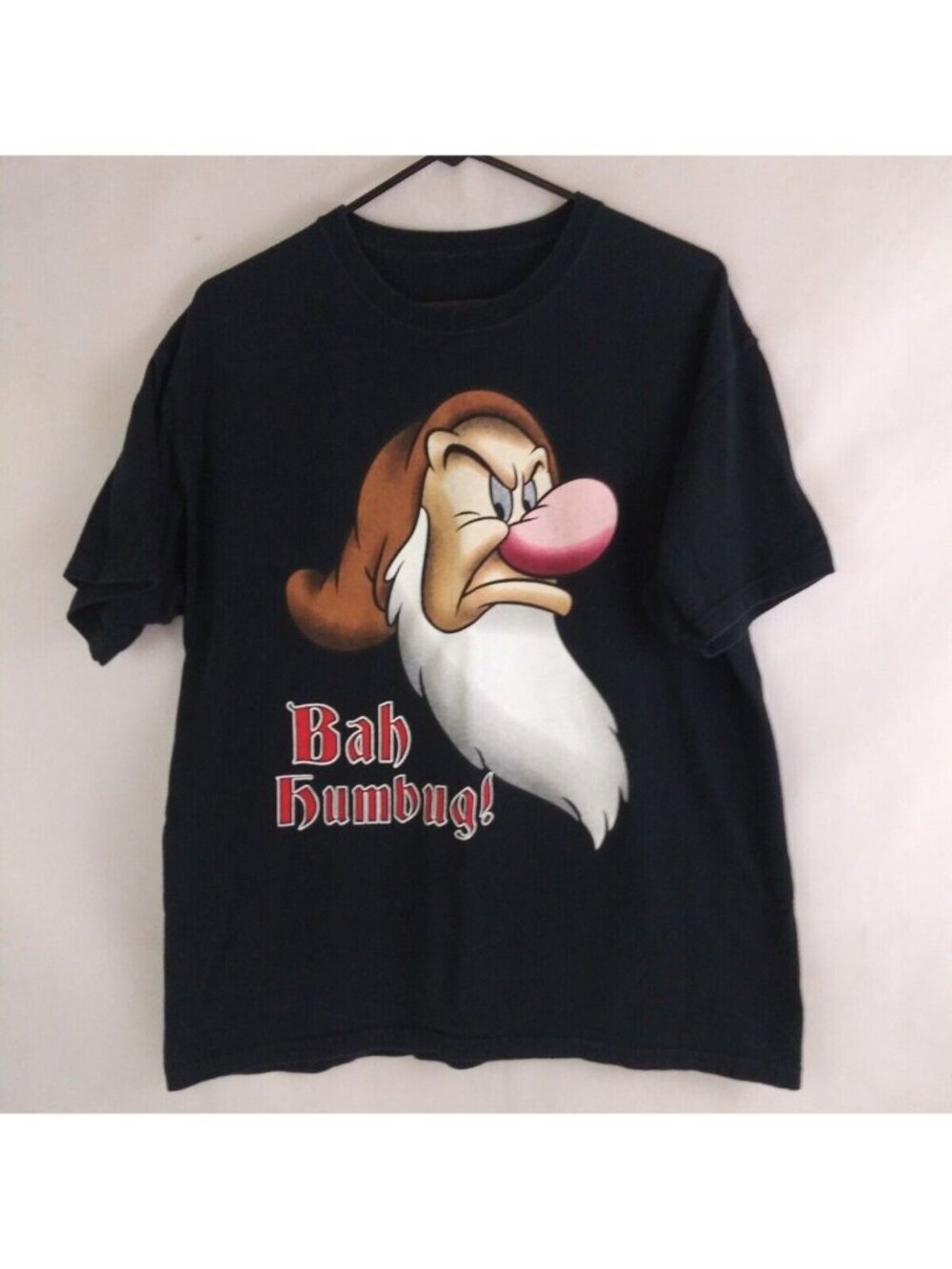 Disney Snow White & The Seven Dwarfs Grumpy Bah Humbug! Women's T-Shirt XL